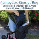 Vive Health All Terrain Knee Walker with Foldable Steel Frame and Adjustable Handle, Red