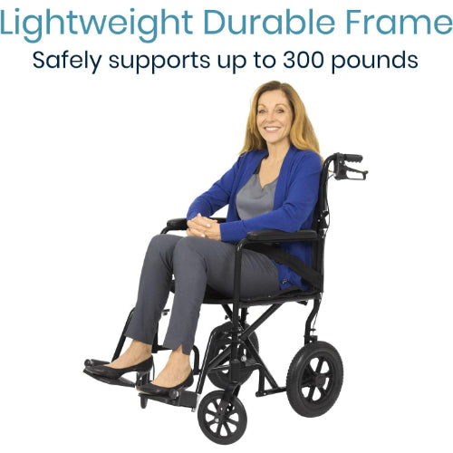 Vive Health Transport Wheelchair Aluminum
