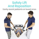 Vive Health Transfer Blanket, Reinforced Waterproof Nylon for Patient Lift, 35 x 34 Inches