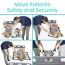 Vive Health Transfer Blanket, Reinforced Waterproof Nylon for Patient Lift, 35 x 34 Inches