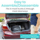 Vive Health 3 Wheel Mobility Scooter, 12.4 Mile Range with Flat-Free Tires and 265 lbs Capacity, Black