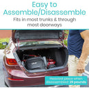 Vive Health 3 Wheel Mobility Scooter, 12.4 Mile Range with Flat-Free Tires and 265 lbs Capacity, Red