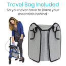 Vive Health 3-Wheel Rollator lightweight design, Moovkart