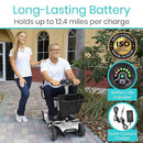 Vive Health Four Wheel Scooter – Flat-free tires, adjustable seat, and intuitive control panel for easy use. Moovkart