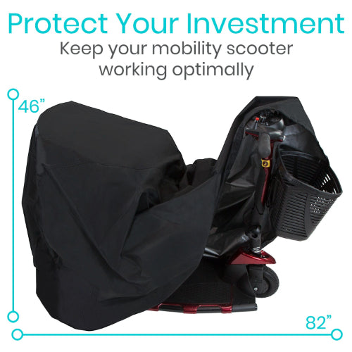 Vive Health Waterproof Mobility Scooter Cover, Fits X-Large Size for 3 and 4-Wheel Scooters
