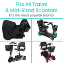Vive Health Waterproof Mobility Scooter Cover, Fits X-Large Size for 3 and 4-Wheel Scooters