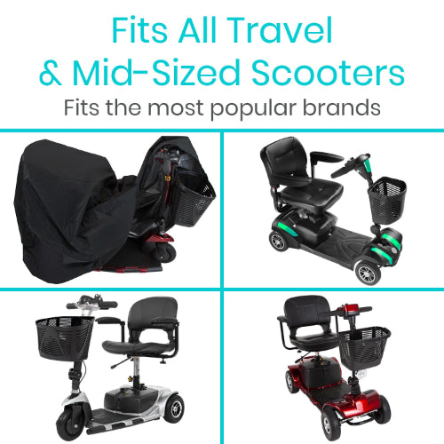 Vive Health Waterproof Mobility Scooter Cover, Fits X-Large Size for 3 and 4-Wheel Scooters