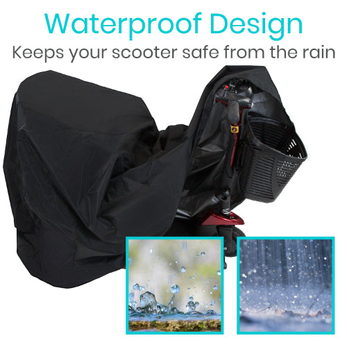 Vive Health Waterproof Mobility Scooter Cover, Fits X-Large Size for 3 and 4-Wheel Scooters