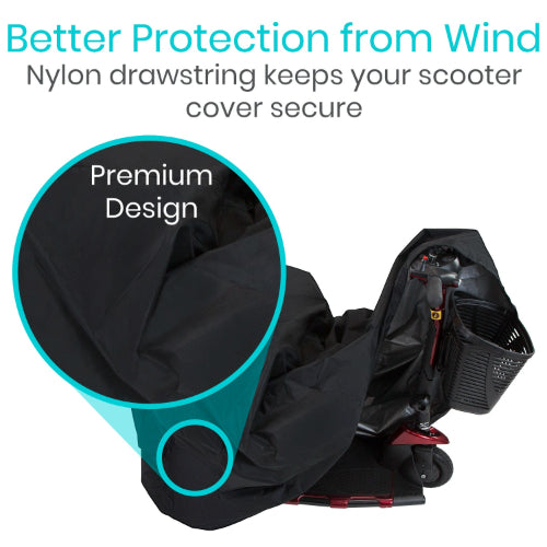 Vive Health Waterproof Mobility Scooter Cover, Fits X-Large Size for 3 and 4-Wheel Scooters