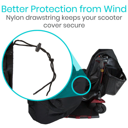 Vive Health Waterproof Mobility Scooter Cover, Fits X-Large Size for 3 and 4-Wheel Scooters