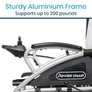 Vive Health Compact Electric Power Wheelchair, Lightweight Folding Aluminum Frame with Joystick