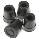Vive Health replacement tips for quad canes, black, shock-absorbing and reinforced for durability, Moovkart.