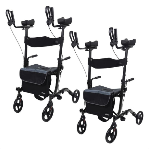 Vive Health Upright Walker, Black, Pack of 2