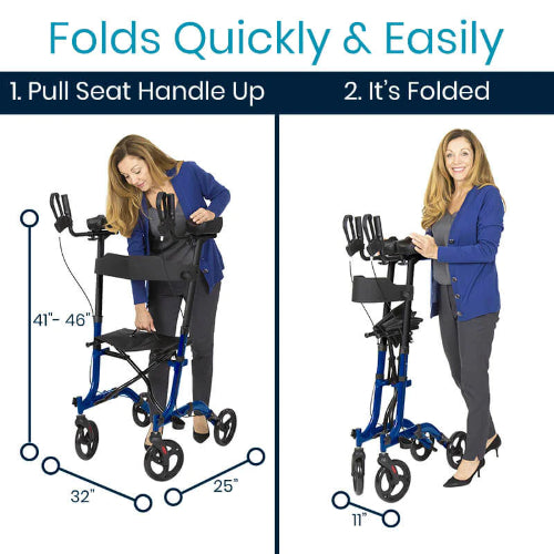 Vive Health Upright Walker, Blue, Pack of 2