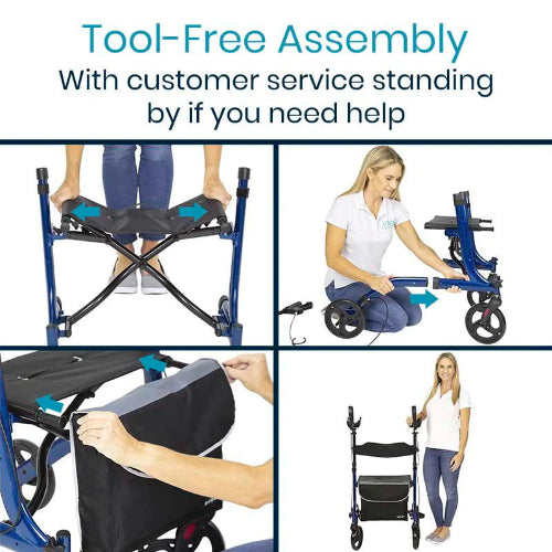 Vive Health Upright Walker, Blue, Pack of 2