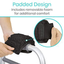 Vive Health Sheepskin Walker Grips, Foam Padding and Non-Slip for Mobility Aid, Black, Pair