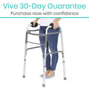Vive Health Sheepskin Walker Grips, Foam Padding and Non-Slip for Mobility Aid, Black, Pair