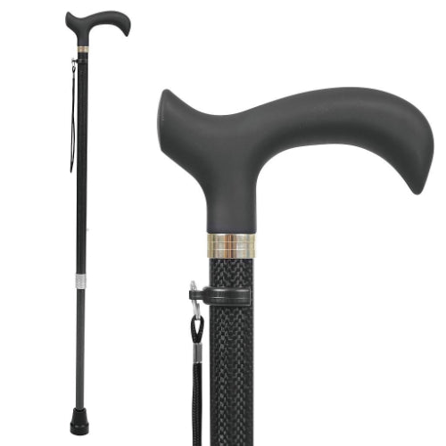 Vive Health Carbon Fiber Cane, Ultralight, Black