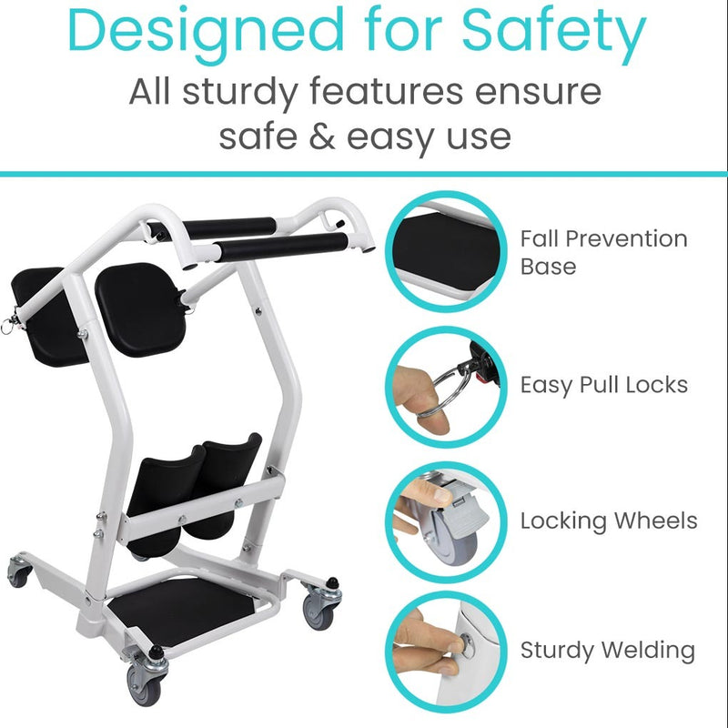 Vive Health Transport Stand Assist With Locking Base