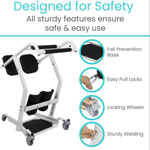 Vive Health Transport Stand Assist With Locking Base