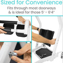 Vive Health Transport Stand Assist Padded Steel Frame, Locking Base, Supports 400 lbs