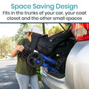 Vive Health Tall Foldable Rollator with Adjustable Height 35 – 40 Inches, Aluminum Frame, Blue