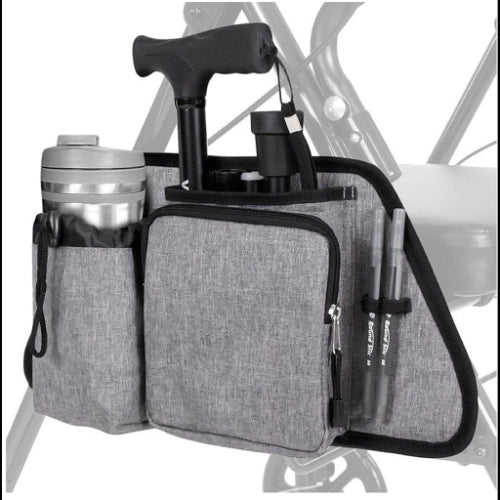 Vive Health Rollator Side Bag, Gray