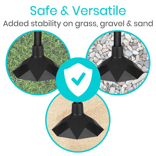 Vive Health Standing Dome Cane Tip, .75" Replacement, Compact Base