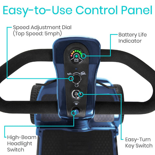 Vive Health Mobility Scooter Series A, Blue
