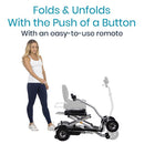 Vive Health Folding Mobility Scooter, Lightweight Electric Travel Scooter with Adjustable Tiller