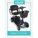 Vive Health Series C Mobility Scooter, Blue