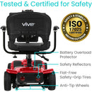 Vive Health Mobility Scooter Series C, Red