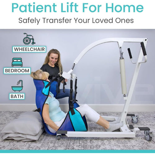 Vive Health Hydraulic Patient Lift, White