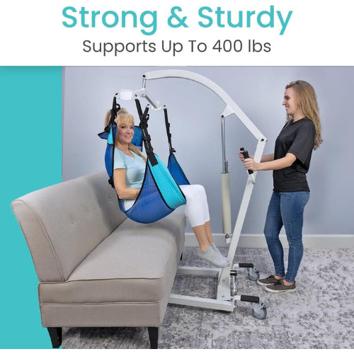 Vive Health Hydraulic Patient Lift, White