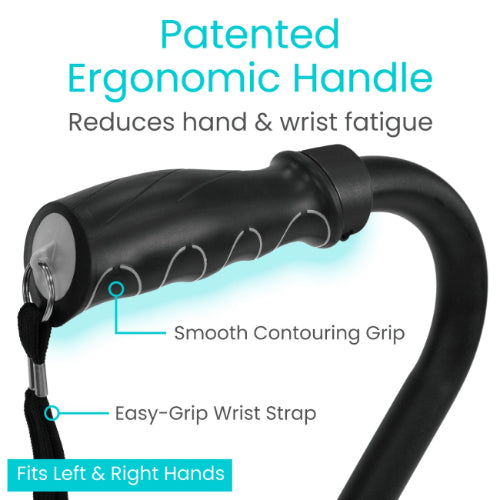 Vive Health Adjustable and Lightweight SureWalk Quad Cane