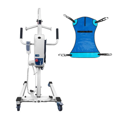 Vive Health Electric Patient Lift with durable steel frame and 400 lb capacity, Moovkart