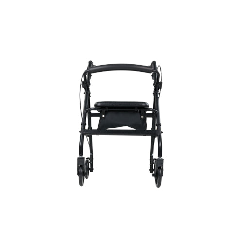 Vive Health Lightweight Aluminum Rollator Walker with Seat, Brakes and 6 Inches Wheels