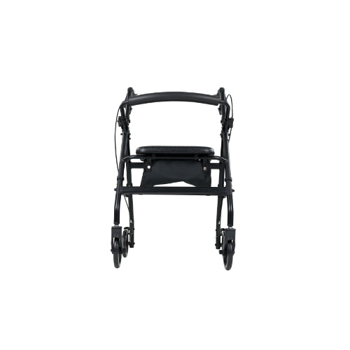 Vive Health Lightweight Aluminum Rollator Walker with Seat, Brakes and 6 Inches Wheels