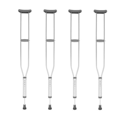 Vive Health Adult Crutches in use by recovering patient outdoors, Moovkart
