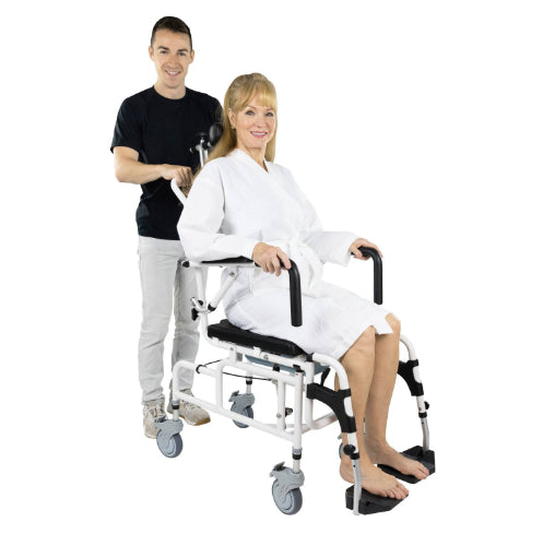 Vive Health Reclining Shower Commode Chair – 3-in-1 Mobility Aid & Comfort Support, Moovkart