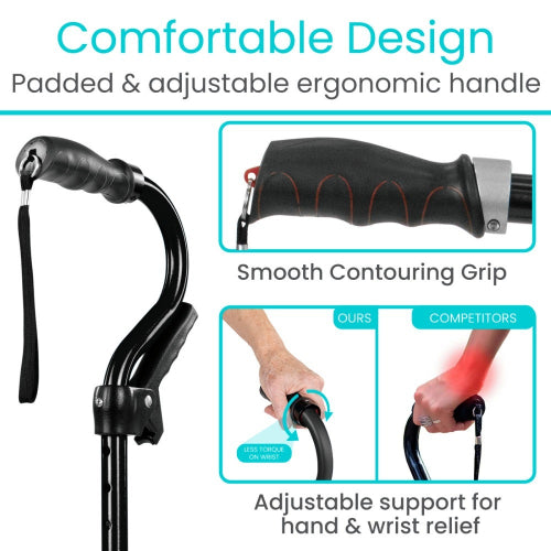 Vive Health Stand Assist Cane with Adjustable Height