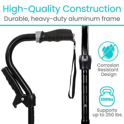 Vive Health Stand Assist Cane with Adjustable Height