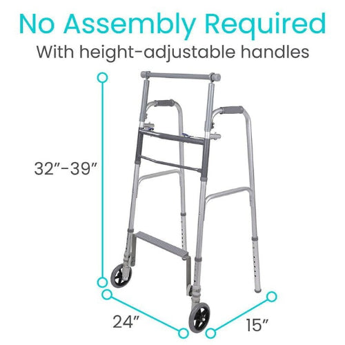 Vive Health Stand Assist Walker, Silver