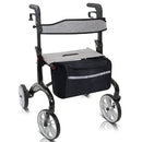 Vive Health  Rollator with Carbon Fiber,smooth navigation,adjustable handles and spacious storage. Ideal mobility aid for comfort, Moovkart.