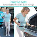 Vive Health Compact Airframe Walker, Foldable Lightweight Aluminum Frame, 300 lbs Capacity