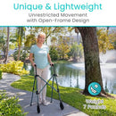 Vive Health Compact Airframe Walker, Foldable Lightweight Aluminum Frame, 300 lbs Capacity