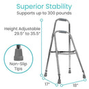 Vive Health Lightweight Adjustable Hemi Walker