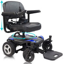 Vive Health Power Wheelchair Model C, Portable Electric Mobility Chair with Swivel Seat, Black