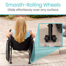 Vive Health Curved Anti-Tippers for Wheelchairs with Steel Design for Stability and Support