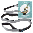 Vive Health Stretch Strap, 75 Inch Non-Elastic Nylon with 10 Loops, Yoga and Physical Therapy